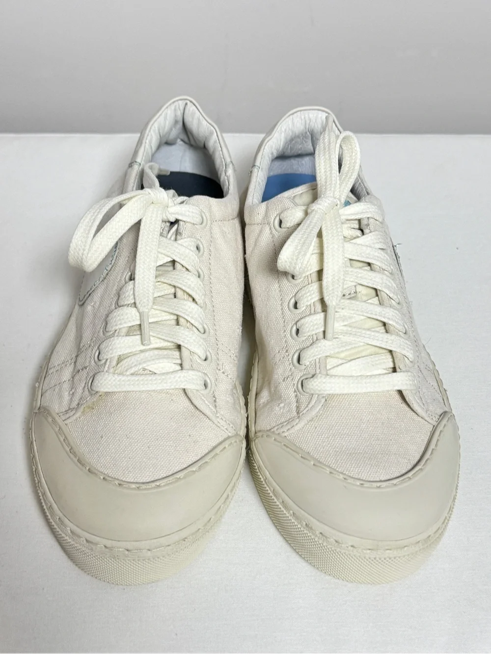 Blu Scarpa Le Crema Canvas Tennis Sneakers